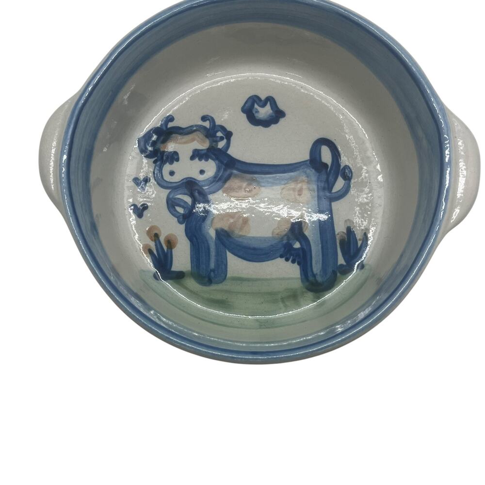 MA Hadley Pottery Cow Bowl - Picture 3 of 4